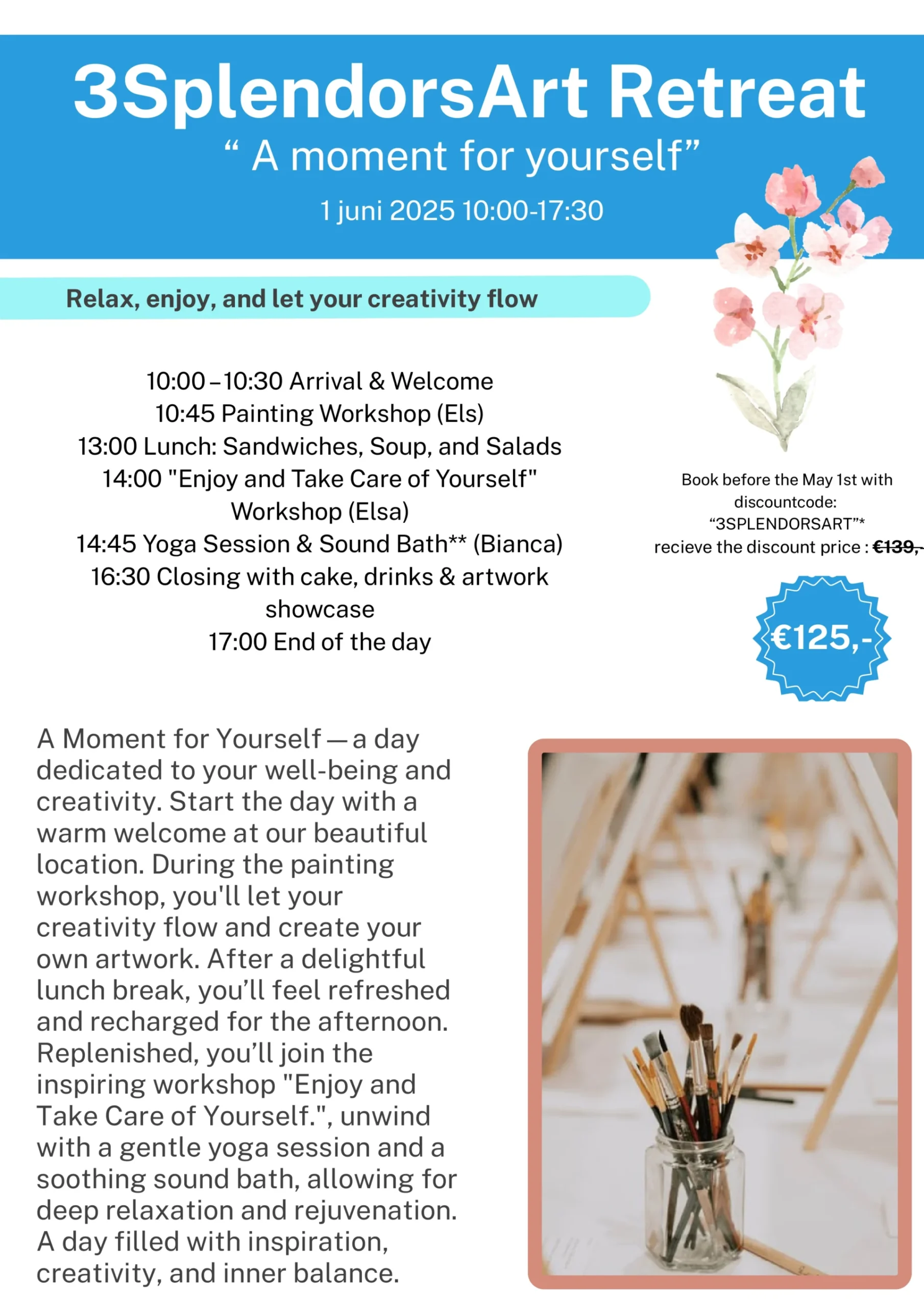 3splendosart 1 Day Retreat